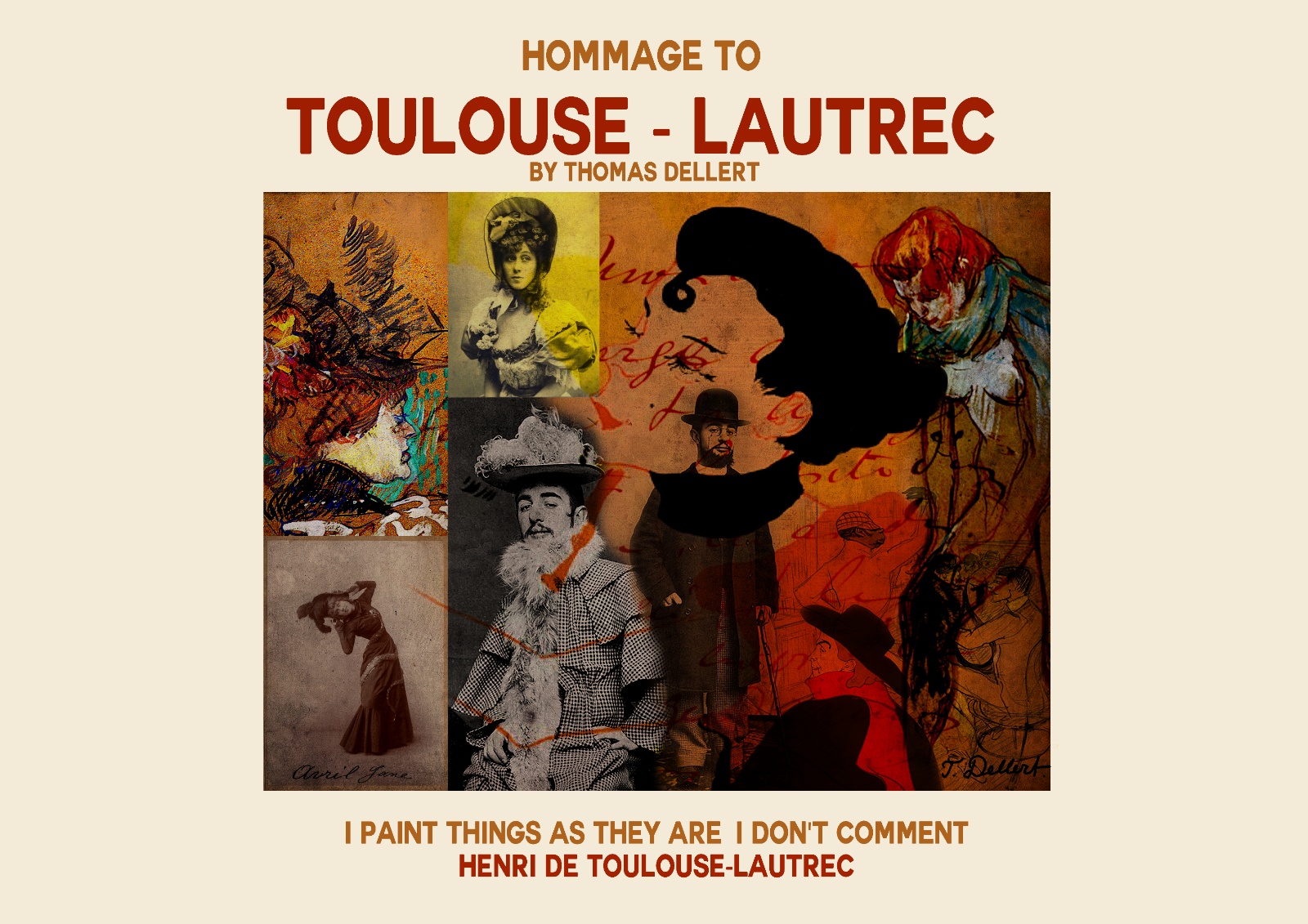 Toulouse lautrec by thomas dellert poster 